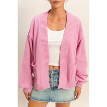 Load image into Gallery viewer, Oversized Textured Knit Cardigan Sweater