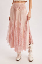 Load image into Gallery viewer, Flowy Lace Maxi Skirt