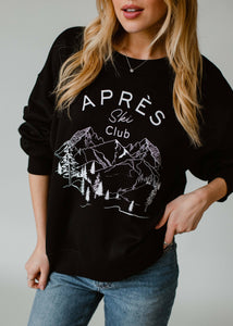 Black Apres Ski Club Sweatshirt