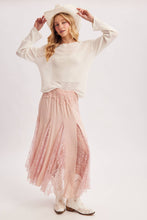 Load image into Gallery viewer, Flowy Lace Maxi Skirt