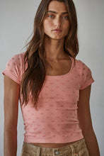 Load image into Gallery viewer, Seamless Eyelet  Short Sleeve Top