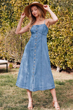 Load image into Gallery viewer, Denim Midi Dress