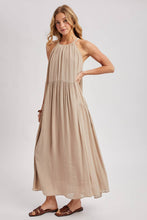 Load image into Gallery viewer, Halter Flowy Maxi Dress
