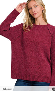 Chenille Raglan Sweater