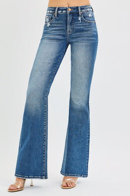 High Rise Flare Jeans by Risen