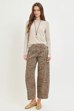 Load image into Gallery viewer, Slouchy Leopard Barrel Jeans by Risen