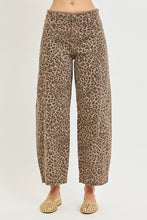 Load image into Gallery viewer, Slouchy Leopard Barrel Jeans by Risen