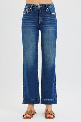 High Rise Straight Jeans by Risen
