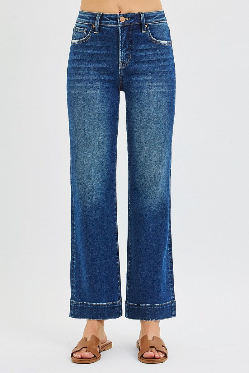 High Rise Straight Jeans by Risen