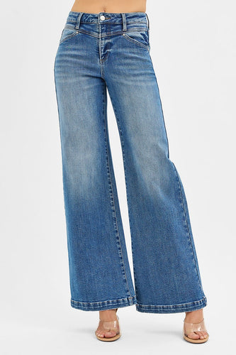 High Rise Heart Pocket Jeans