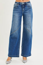 Load image into Gallery viewer, Wide Leg Jeans with Front and Back Seam Detail by Risen