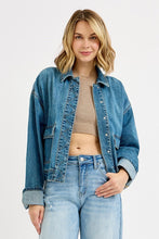Load image into Gallery viewer, Oversized Cargo Pocket Denim Jacket