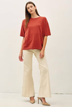 Load image into Gallery viewer, Boxy Short Sleeve Sweater