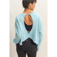 Load image into Gallery viewer, Open Back Long-Sleeve Top