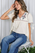 Load image into Gallery viewer, Aztec V-Neck Blouse Top