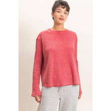 Load image into Gallery viewer, Mineral Washed Waffle Knit Top