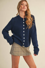 Load image into Gallery viewer, Marled Knit Sweater Cardigan