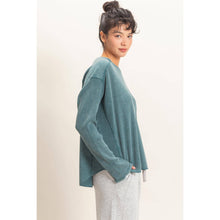 Load image into Gallery viewer, Mineral Washed Waffle Knit Top