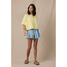 Load image into Gallery viewer, Button-Up Short Sleeve Sweater