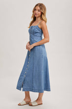 Load image into Gallery viewer, Denim Midi Dress
