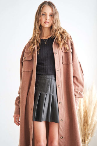 Long Fleece Shacket