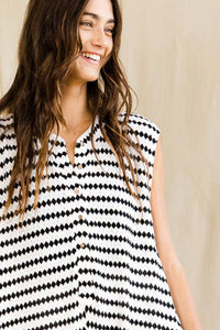 Wide Leg Stripe Knit Jumper