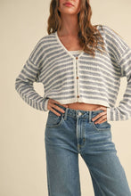 Load image into Gallery viewer, Striped Knit Cardigan