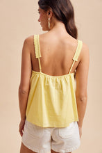 Load image into Gallery viewer, Cotton Pintucked Lace Tank