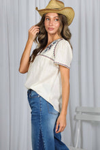 Load image into Gallery viewer, Aztec V-Neck Blouse Top