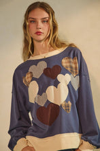 Load image into Gallery viewer, Heart Lightweight Sweatshirt