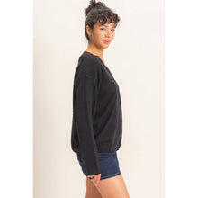Load image into Gallery viewer, Lace Trim V-Neck Sweater