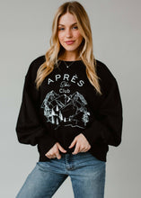 Load image into Gallery viewer, Black Apres Ski Club Sweatshirt