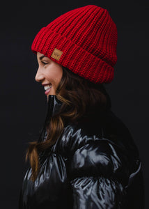 Red Knit Beanie