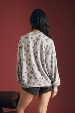 Load image into Gallery viewer, Floral Waffle Knit Top