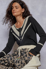 Load image into Gallery viewer, Long sleeve double gauze solid knit rib top