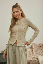Load image into Gallery viewer, Floral Waffle Knit Top