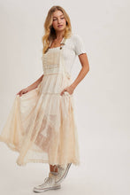 Load image into Gallery viewer, Lace Embroidered Bib Maxi Dress