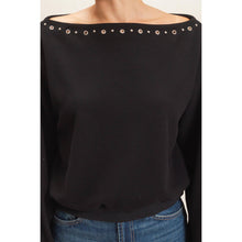 Load image into Gallery viewer, Studded Crew Neck Sweatshirt