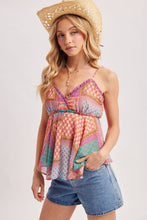 Load image into Gallery viewer, BoHo Patchwork Tank Top