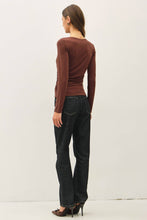 Load image into Gallery viewer, Ruched Boatneck Top