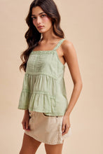 Load image into Gallery viewer, Pintucked Lace Tank