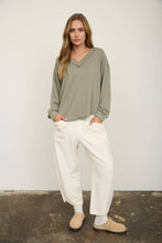 Load image into Gallery viewer, Waffle Knit V-Neck