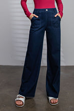 Load image into Gallery viewer, Twill Denim Wide Leg Pants